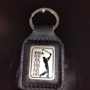 PGA Tour Black and Silver Key Holder